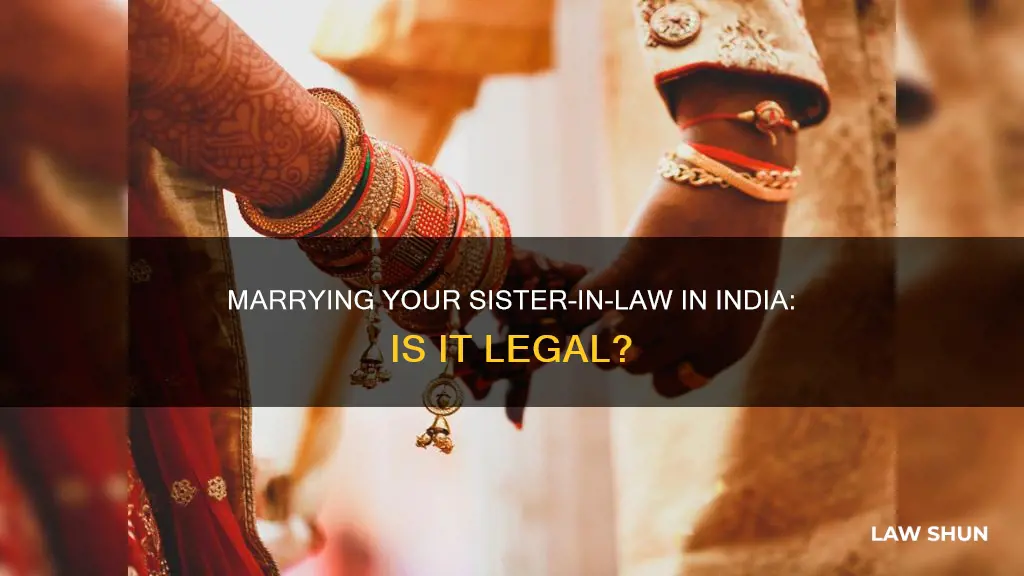 can i marry my sister in law in india