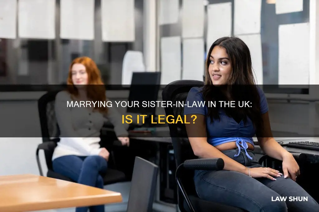 can i marry my sister in law uk