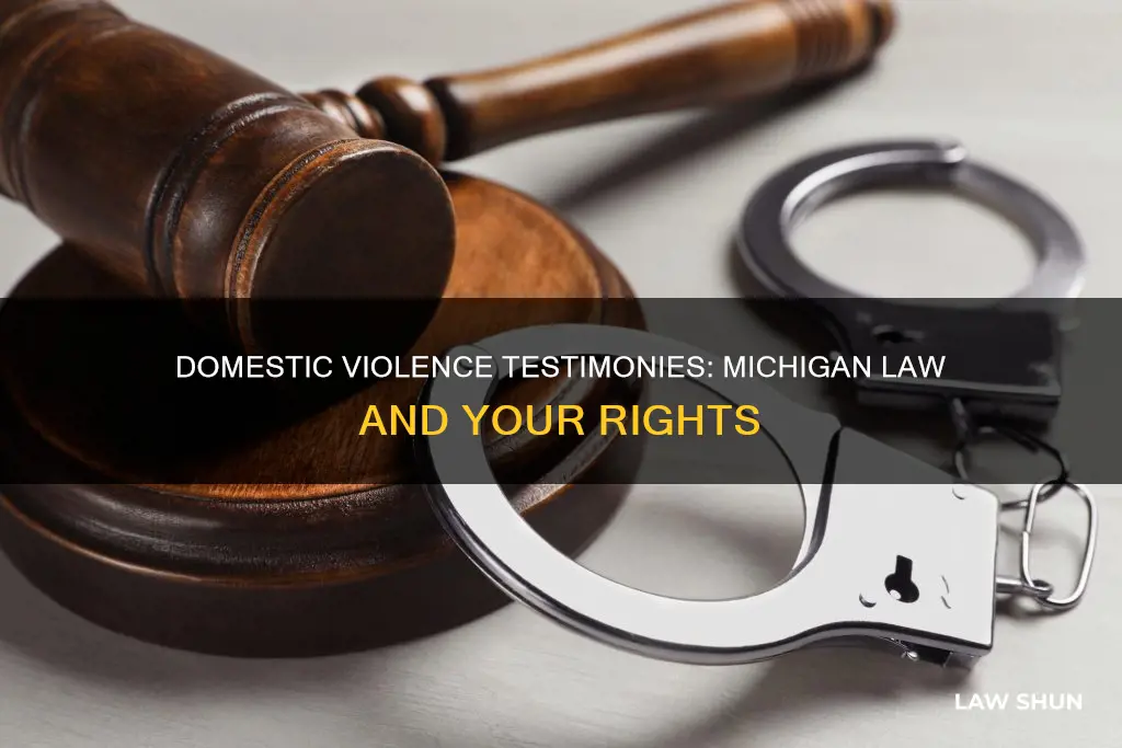 can i not testify against domestic violence michigan law