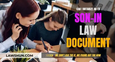 Notarization of Documents: Ex-Son-in-Law's Status