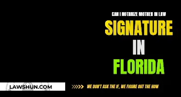 Notarizing Mother-in-Law's Signature: Florida's Law and You