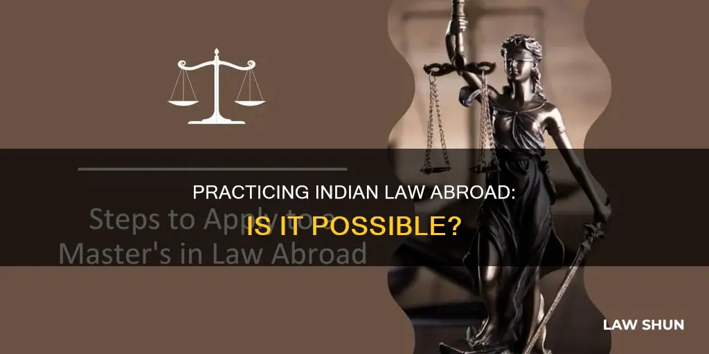 can i practice indian law in another country