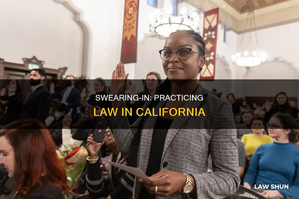 can i practice law in ca after swearing in
