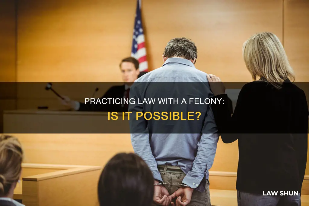 can i practice law with a felony