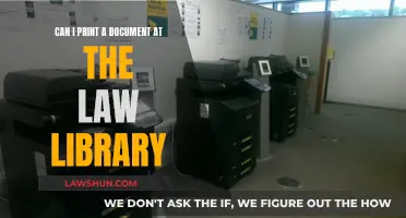 Printing Documents: Law Library Access