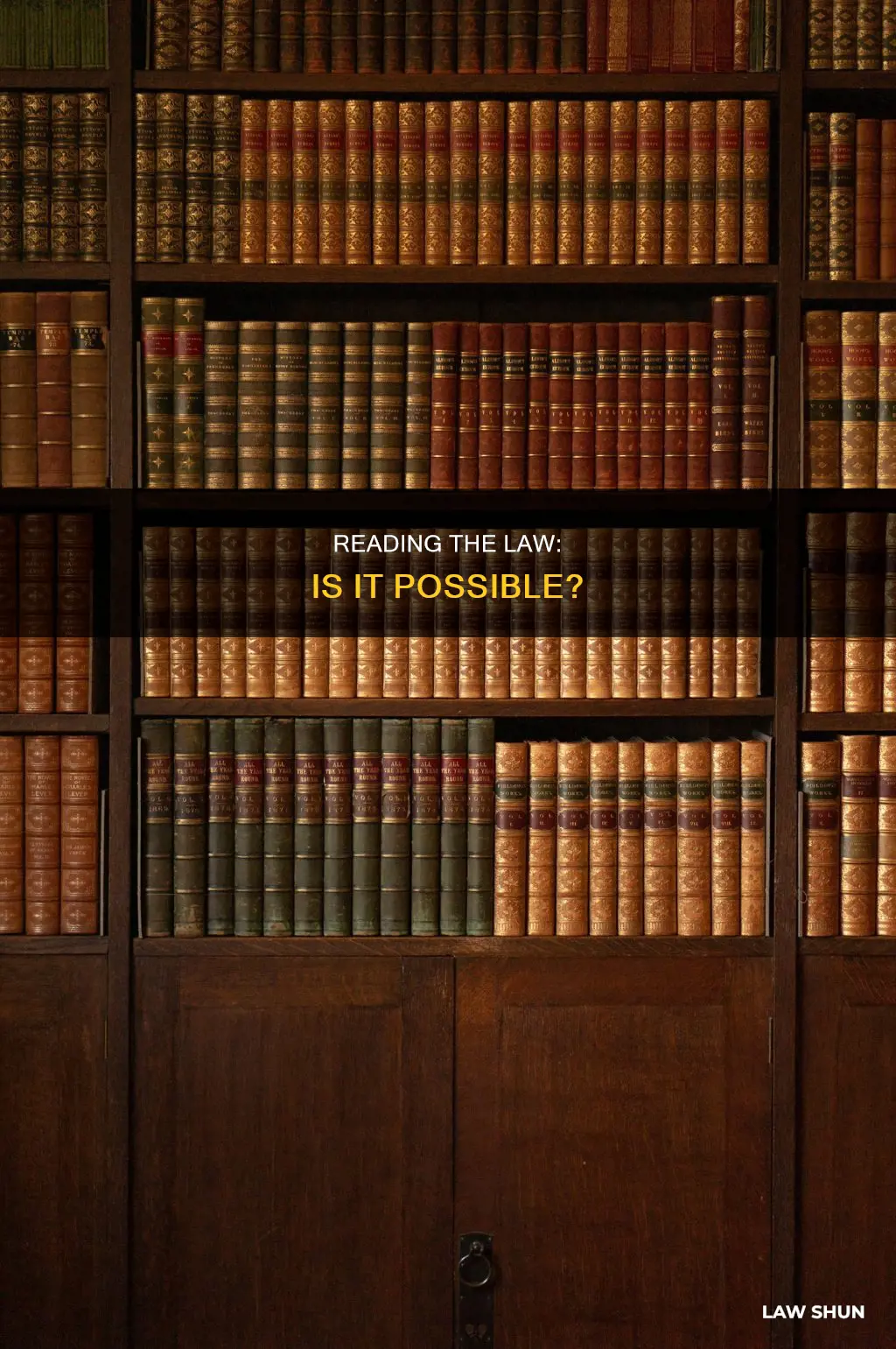 can i read the law