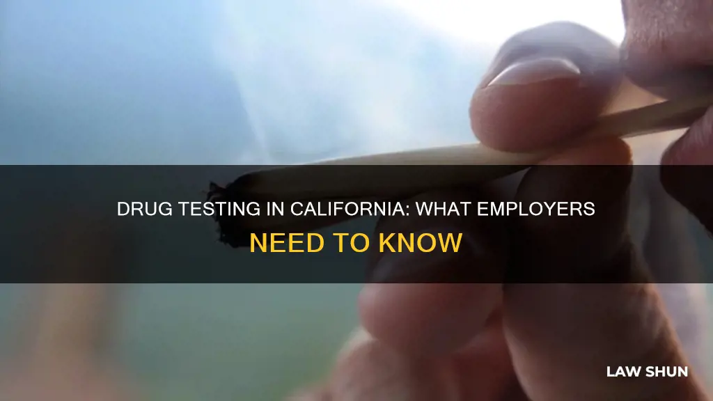 can i require random drug testing california law