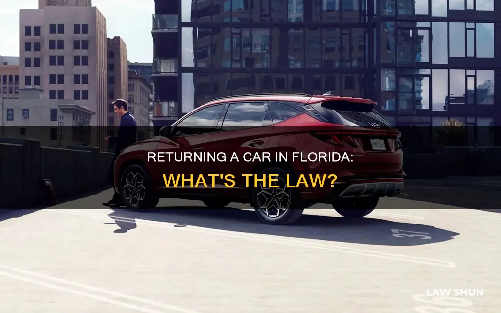 can i return a car i just bought florida law
