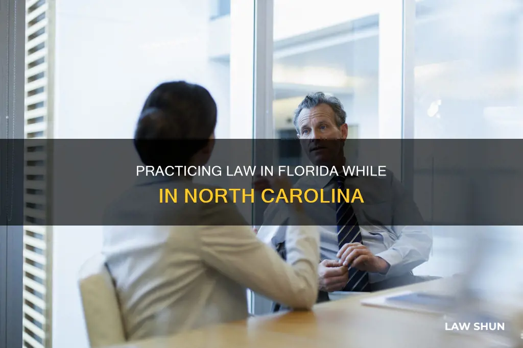 can i run a florida law firm in nc