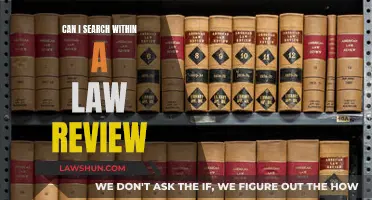 How to Efficiently Search Within a Law Review