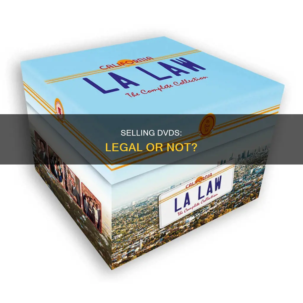 can i sell dvds law