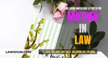 Sending an Invitation Letter to Your Mother-in-Law
