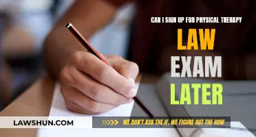 Sign-up Deadline for Physical Therapy Law Exam