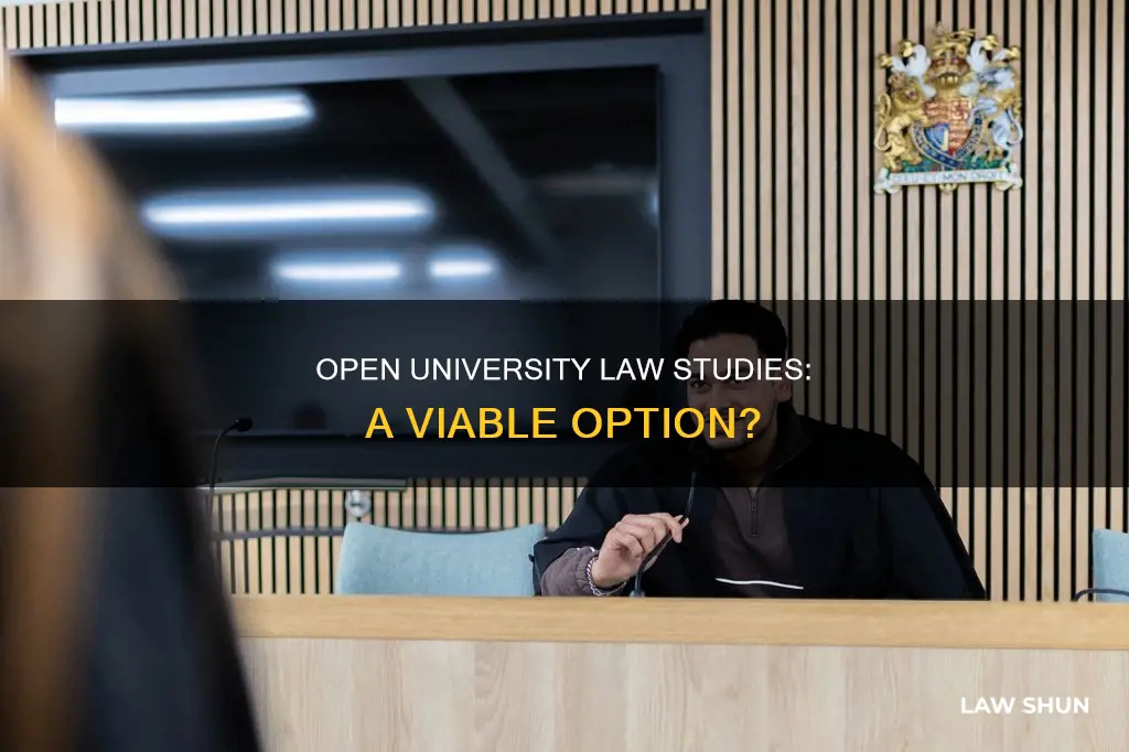 can i study law at open university