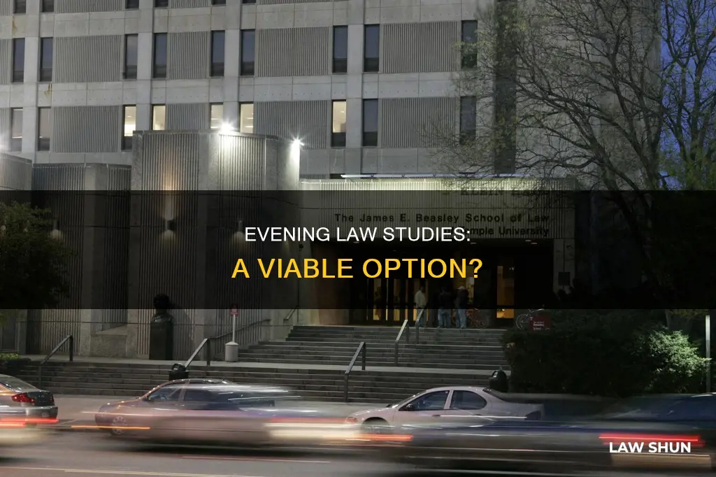 can i study law in evening