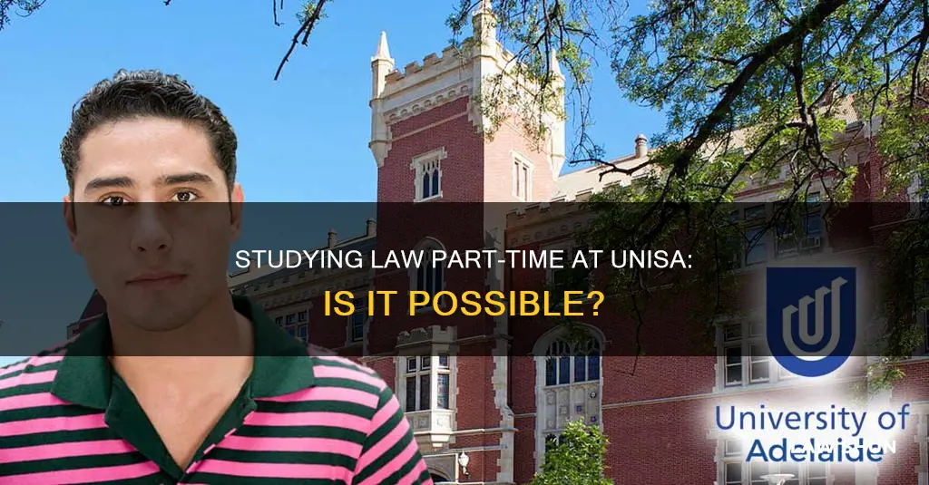 can i study law part time at unisa