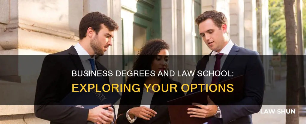 can i study law with a business degree