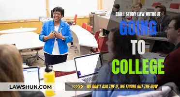 Study Law Without College? Yes, It's Possible