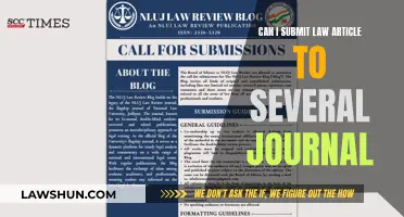 Submitting Law Articles to Multiple Journals: Is It Possible?
