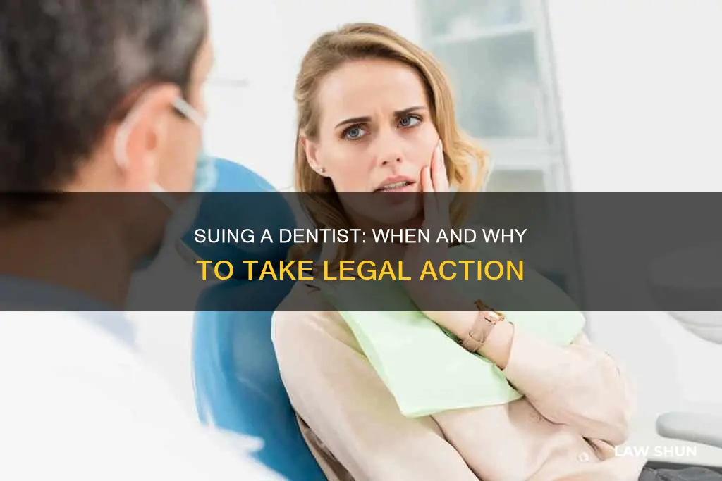 can i sue a dentist legalmatch law library