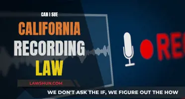 California Recording Law: Can I Sue?