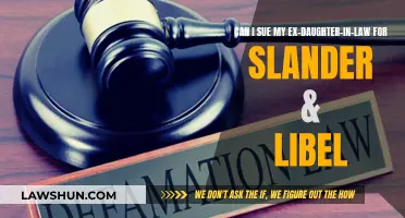 Suing an Ex-Daughter-in-Law for Slander and Libel