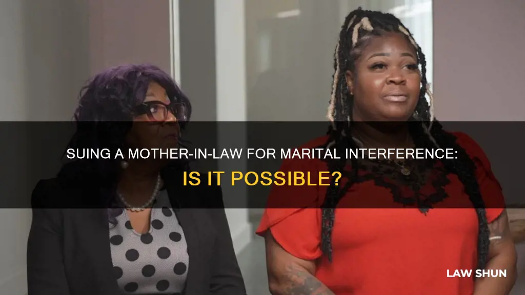 can i sue my mother-in-law for breaking up my marriage