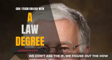 Teaching Law: Your Degree, Your Classroom
