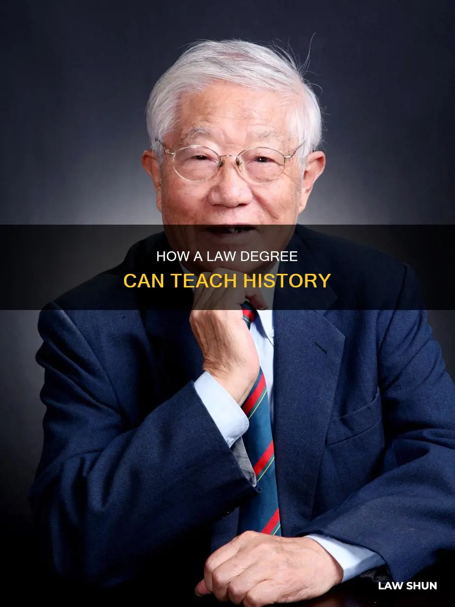 can i teach history with a law degree