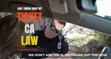 Ticket Toss-Up: California Law Explained