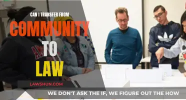 Transferring from Community to Law: Is It Possible?