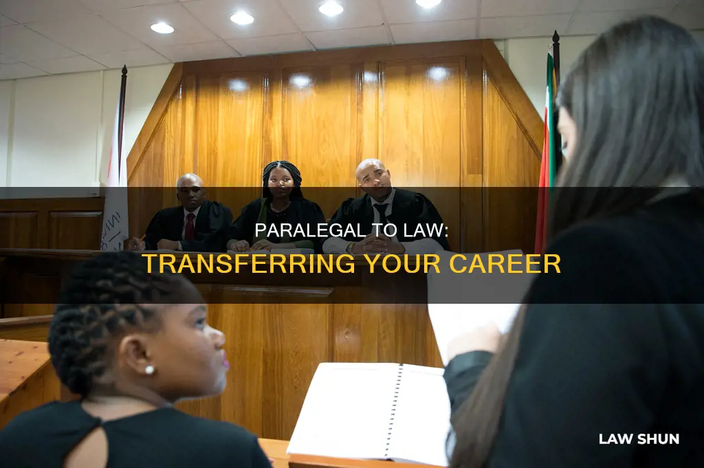 can i transfer from paralegal asscosites to a law progrqm