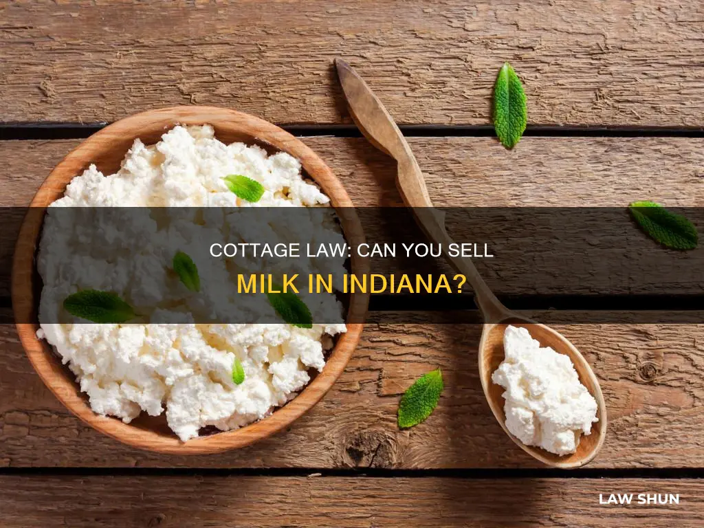 can i use milk indiana cottage law