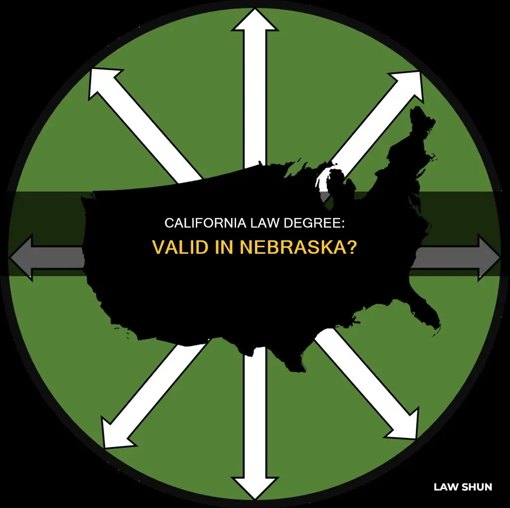 can i use my california law degree in nebraska