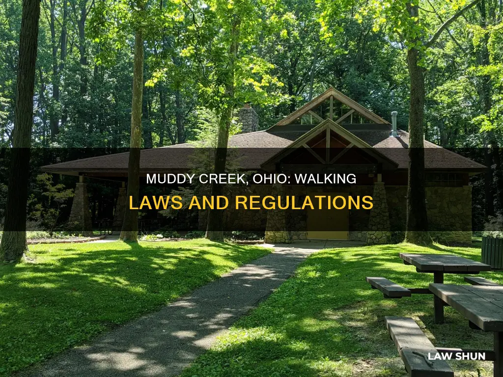 can i walk muddy creek in ohio laws