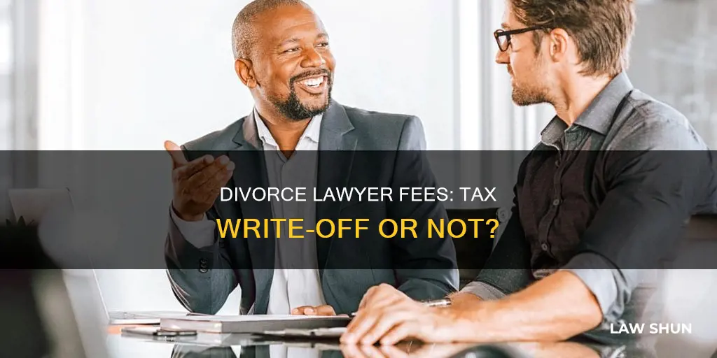 can i write off a divorce lawer