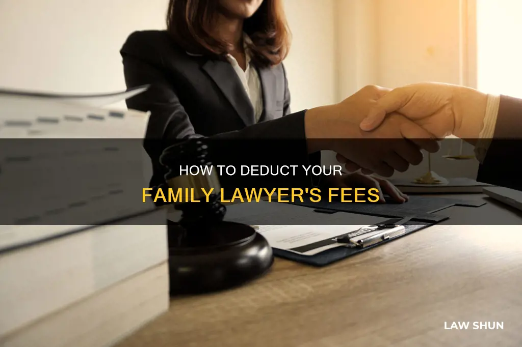 can i write off family lawer fee
