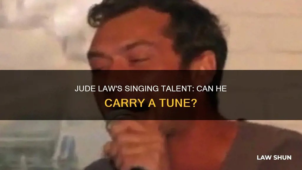 can jude law sing