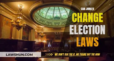 Judicial Power: Can Judges Change Election Laws?