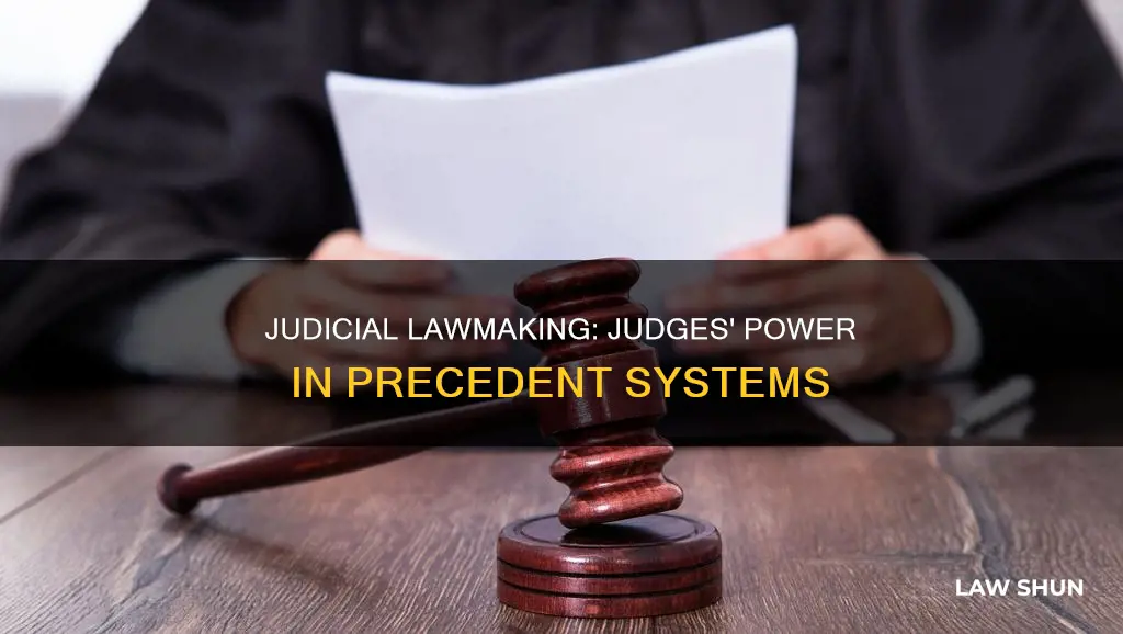 can judges make law under a system of binding precedent