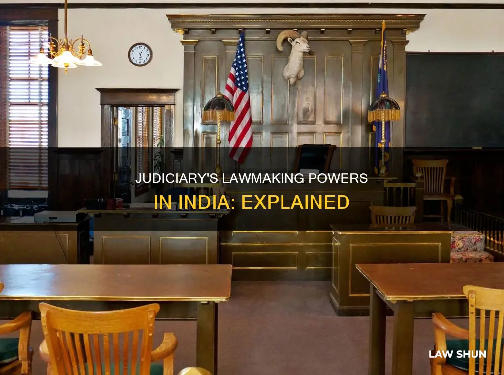 can judiciary make law in india