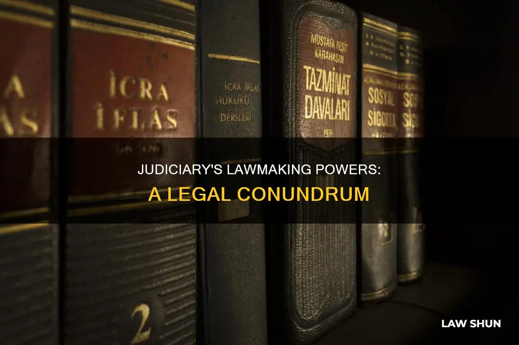 can judiciary make law