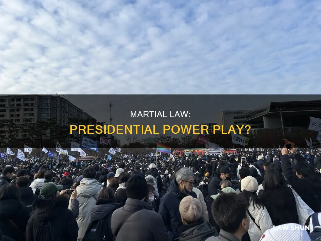 can just the president declare martial law