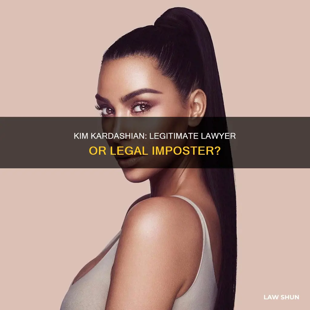 can kim kardashian practice law
