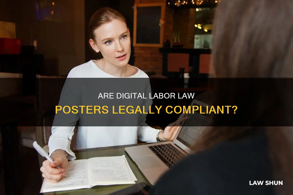 can labor law posters be posted electronically