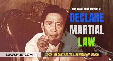 Martial Law: Can a Lame Duck President Do It?