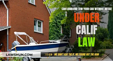 Landlord Towing Rights: California Law Explained