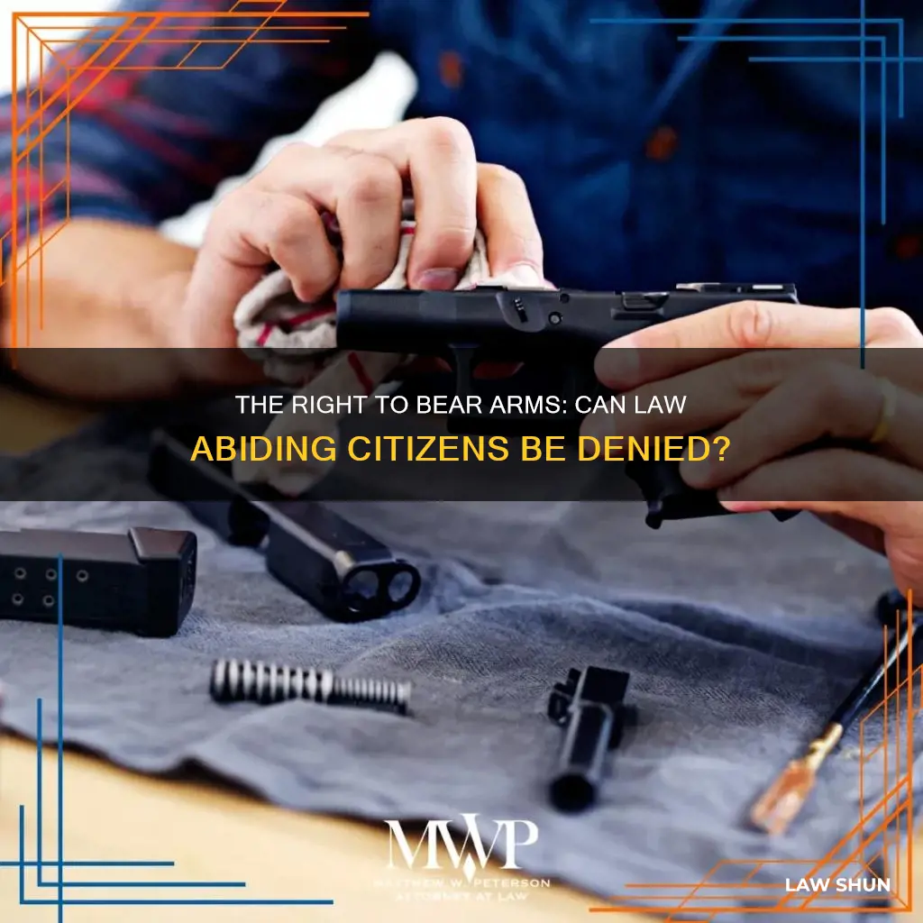 can law abiding us citizen be denied the 2nd amendment