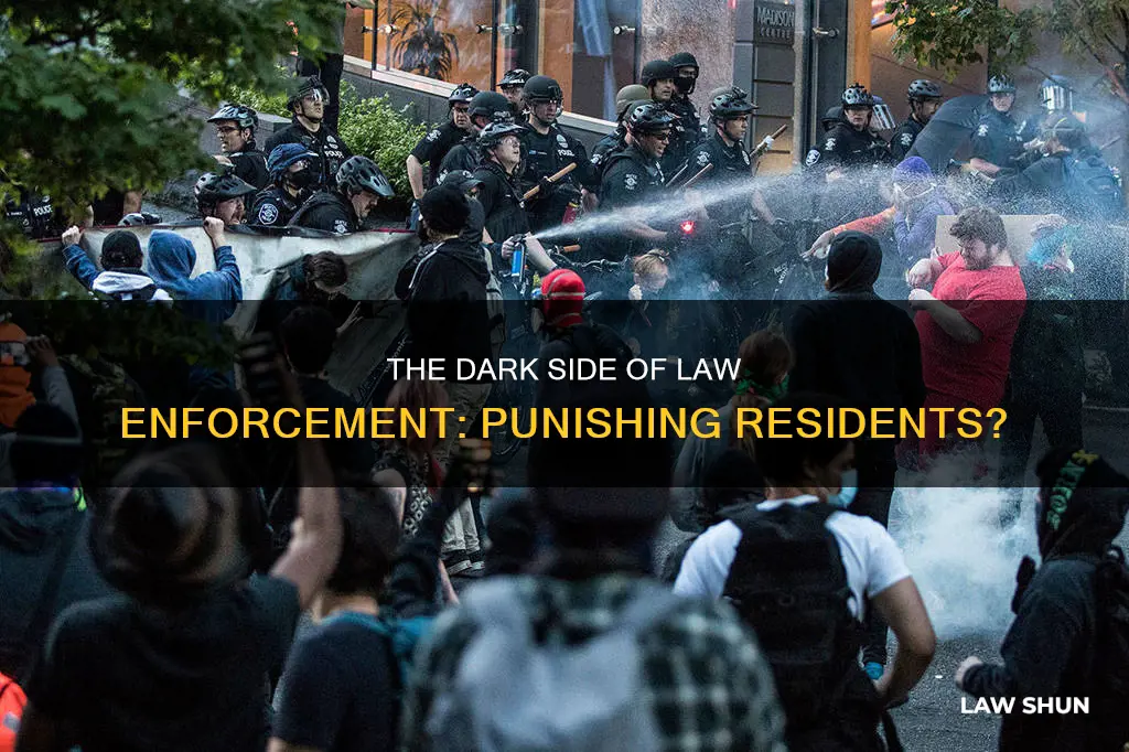 can law enforcement be used to punish residents