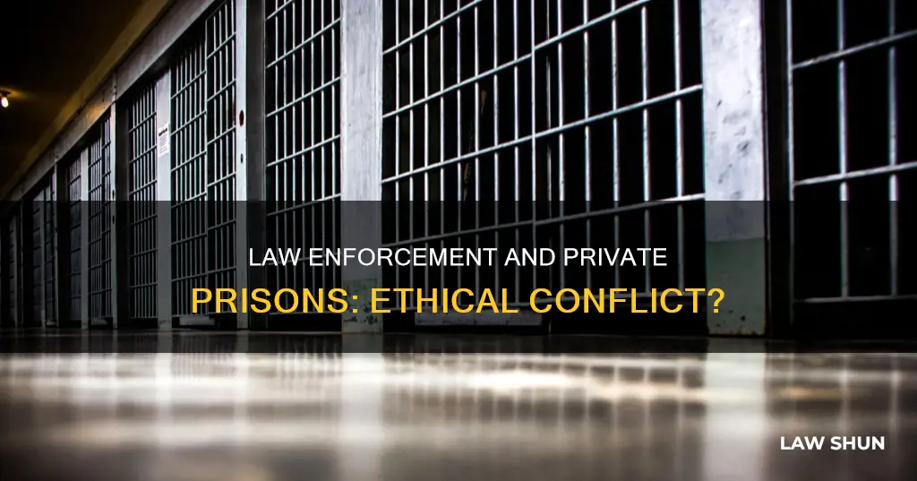 can law enforcement buy private prision stock
